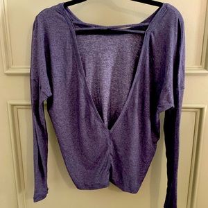 Xs long sleeve open back Lucy top